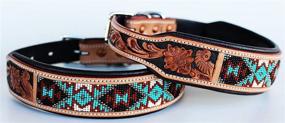 img 1 attached to Medium Leather Tooled Collar 6064TL