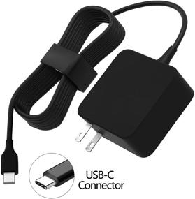 img 1 attached to 🔌 45W USB-C AC Adapter Charger with 7.5Ft Power Cord Supply, Compatible with Lenovo Chromebook c330 100e 300e 500e s330 c340 s340 USB Type C School Chromebook n23 Yoga Laptop