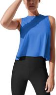 stylish and versatile mippo crop tops: womens workout tank tops for a flowy and trendy athletic look logo