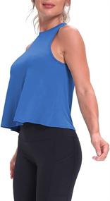 img 1 attached to Stylish and Versatile Mippo Crop Tops: Womens Workout Tank Tops for a Flowy and Trendy Athletic Look