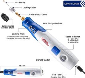 img 2 attached to Advanced Rechargeable Accessories by Cordless APEXFORGE - Upgraded for Optimal Performance