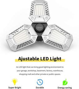 img 3 attached to GenuBest Adjustable LED Light - 60W Garage, Shop, Attic, Basement & Greenhouse Light