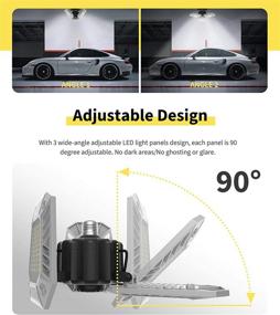 img 2 attached to GenuBest Adjustable LED Light - 60W Garage, Shop, Attic, Basement & Greenhouse Light