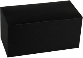 img 3 attached to RUSPEPA Recycled Cardboard Gift Boxes - 9x4.5x4.5 inches - Decorative Favor Box with Lids for Gifts, Party, Wedding - 30 Pack - Black: High-Quality Eco-Friendly Box Solution