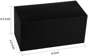 img 1 attached to RUSPEPA Recycled Cardboard Gift Boxes - 9x4.5x4.5 inches - Decorative Favor Box with Lids for Gifts, Party, Wedding - 30 Pack - Black: High-Quality Eco-Friendly Box Solution