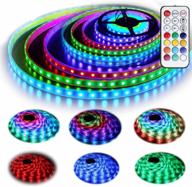 ✨ geekeep 12v rgb led strip lights kit: waterproof dream color lighting with chasing effect - rf remote controlled (5m/16.4ft) logo