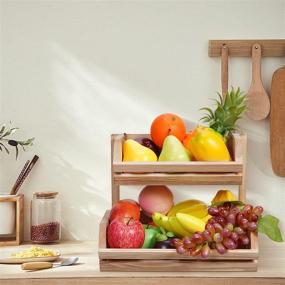 img 3 attached to 🥬 Maximize Freshness: Vegetable Storage Kitchen Countertop Organizer