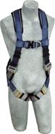 full body harness blue gray logo