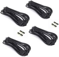 4 pcs pack black 3m 9.84ft rgb extension cable - high-quality 4 pin led connector for smd 5050 3528 2835 rgb led light strip - rgb wire cord wire extension - led strip connector extension cable логотип