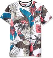 southpole t shirt white parrot large boys' clothing logo