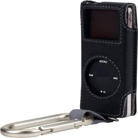 img 1 attached to 🔌 Enhanced Carabiner Case for iPod nano 1G, 2G in Black/Gray: Belkin