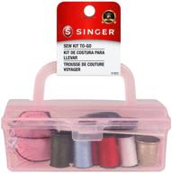 🧵 singer 01923 toolbox sewing kit, compact and portable: 2.75-inch x 1.95-inch x 4.50-inch logo