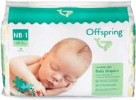 earth-friendly offspring disposable diapers: premium ultra soft with double leak guard protection logo