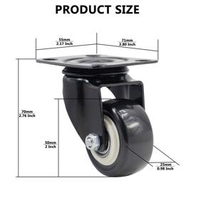 img 2 attached to 🔧 Casoter Caster Casters: Maximizing Bearing Capacity for Improved Mobility