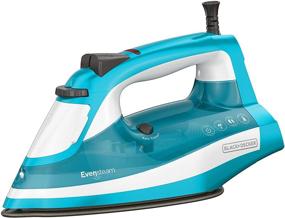 img 4 attached to 👕 Efficient Black+Decker IR16X One-Step Garment Steam Iron - Stainless Nonstick Soleplate, Turquoise