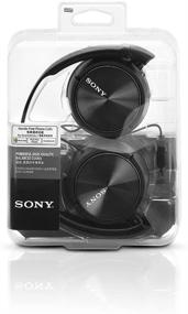 img 1 attached to 🎧 Sony MDR-ZX310AP ZX Series Black On-Ear Headphones with Built-In Mic: Wired Sound Excellence