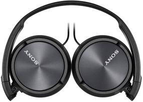 img 2 attached to 🎧 Sony MDR-ZX310AP ZX Series Black On-Ear Headphones with Built-In Mic: Wired Sound Excellence