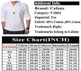 img 3 attached to 👕 Stylish and Versatile Cafuny Sleeve Natural Popover: Trendy Men's Clothing and Shirts