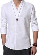 👕 stylish and versatile cafuny sleeve natural popover: trendy men's clothing and shirts logo