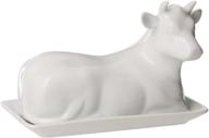 🐄 ceramic cow butter dish by bijou logo