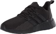 👟 adidas questar flow men's sneaker in black/black/grey, size 11.5 us logo