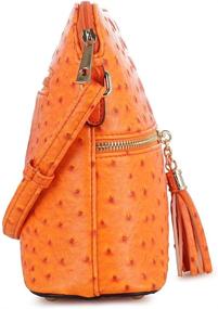 img 2 attached to 👜 Chic & Convenient: SG SUGU Lightweight Dome Crossbody Bag with Animal Skin Pattern & Tassel Zipper