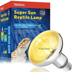 img 4 attached to 🌞 TEKIZOO 125W UVA UVB Sun Lamp: High Intensity Self-Ballasted Heat Basking Lamp for Reptiles and Amphibians