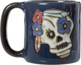 img 1 attached to Mara Stoneware Sugar Skull Handcrafted