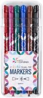 🌈 erin condren colorful dual-tip markers - earth 6 pack: fine & standard tip for drawing, coloring, and art - ideal for kids & adults logo