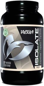 img 4 attached to 🏋️ Premium Muscle Feast 100% Grass Fed Whey Protein Isolate: Pure European Whey, All-Natural & Hormone-Free, Fast Absorbing, Vanilla Flavor, 2lb - 37 Servings