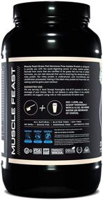 img 2 attached to 🏋️ Premium Muscle Feast 100% Grass Fed Whey Protein Isolate: Pure European Whey, All-Natural & Hormone-Free, Fast Absorbing, Vanilla Flavor, 2lb - 37 Servings