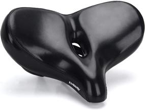 img 4 attached to 🚴 Ditch Discomfort: DAWAY C60 Oversized Comfortable Bike Seat for Ultimate Riding Experience - Extra Wide Comfort Replacement Exercise Bicycle Saddle, Universal Fit for Indoor Outdoor Bikes | Soft Foam Padded Cruiser Saddle for Men, Women, and Seniors