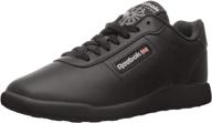 reebok womens princess classic black women's shoes logo