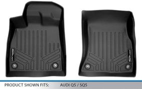 img 1 attached to MAXLINER Black Floor Mats Set for 2018-2021 Audi Q5 / SQ5 - 1st Row Liner