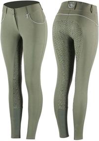 img 2 attached to 👖 HORZE Sporty Silicone Grip Full Seat Equestrian Horseback Riding Pants Breeches