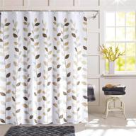 durable and functional shower curtain: shu ufanro - waterproof polyester fabric for bathroom, machine washable logo