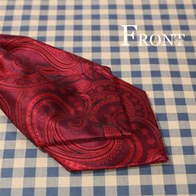 img 3 attached to 👔 Epoint Paisley Pre Tied Microfiber Men's Accessories for Ties, Cummerbunds & Pocket Squares - Model R013