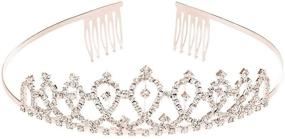 img 1 attached to 👸 xo, Fetti Birthday Queen Sash + Tiara: Black Glitter + Rose Gold Foil - Perfect Birthday Party Decorations for 16th, 21st, 30th, 40th, and 50th Celebrations - Ideal for Girls