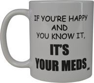 🤣 rogue river funny meds coffee mug: hilarious gift idea for nurses, doctors, and office coworkers! logo