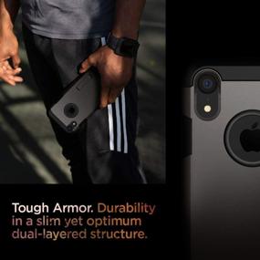 img 1 attached to Spigen Tough Armor [Military Grade] iPhone XR Case 6.1 inch - Gunmetal - Enhanced SEO