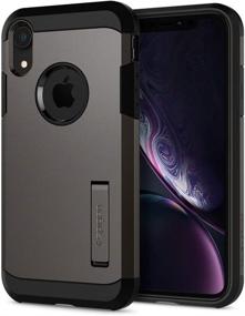 img 4 attached to Spigen Tough Armor [Military Grade] iPhone XR Case 6.1 inch - Gunmetal - Enhanced SEO