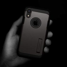 img 3 attached to Spigen Tough Armor [Military Grade] iPhone XR Case 6.1 inch - Gunmetal - Enhanced SEO