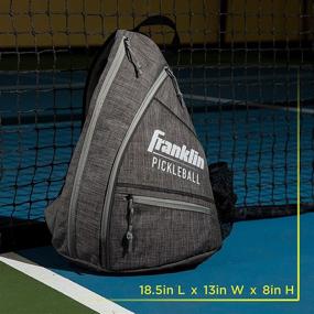 img 2 attached to 🎒 Franklin Sports Pickleball Bag - Unisex Pickleball Backpack - Versatile Sling Bag - Official Bag of U.S Open Pickleball Championships - Gray/Gray