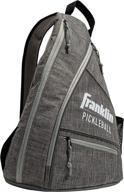 🎒 franklin sports pickleball bag - unisex pickleball backpack - versatile sling bag - official bag of u.s open pickleball championships - gray/gray логотип