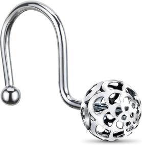 img 4 attached to Chictie Silver Shower Curtain Hooks