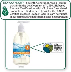 img 1 attached to 🍋 Seventh Generation Purely Clean Hand Wash - Fresh Lemon and Tea Tree - 12 Ounce: Gentle and Refreshing Cleansing for Hands