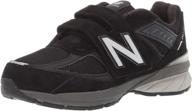π discover the new balance 990v5 athletic shoes for toddler girls: perfect for running! logo