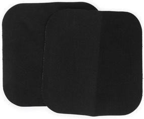 img 3 attached to 👖 Dritz Black Denim Iron-On Patches, 5 x 5-Inch, Pack of 2