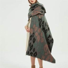 img 2 attached to Pashmina Camouflage Blanket: Stylish Handmade Women's Accessories in Scarves & Wraps