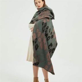 img 1 attached to Pashmina Camouflage Blanket: Stylish Handmade Women's Accessories in Scarves & Wraps